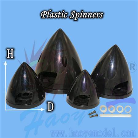 HY002-00403~08  Plastic Pointed Spinners